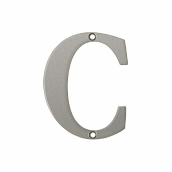 Patioplus 4 in. Residential Letter C- Satin Nickel - Solid PA3838818